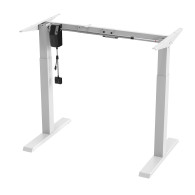 Skrivbord med elektrisk höjdjustering Ergo Office, max höjd 123cm, max - 70 kg, utan arbetsyta för stående/sittande arbete, vit,