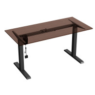 Elektriskt höj- och sänkbart skrivbord Ergo Office, max höjd 123 cm, max - 70 kg, utan arbetsyta för stående/sittande arbete, sv