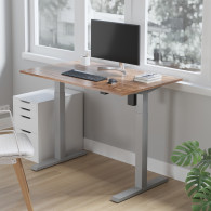 Elektriskt höj- och sänkbart skrivbord Ergo Office, max höjd 123 cm, maxvikt 70 kg, utan arbetsyta för stående/sittande arbete, 