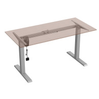 Elektriskt höj- och sänkbart skrivbord Ergo Office, max höjd 123 cm, maxvikt 70 kg, utan arbetsyta för stående/sittande arbete, 