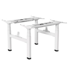 Elektriskt höj- och sänkbart dubbelbord Ergo Office, max höjd 128 cm, max 125 kg x2, utan arbetsyta för stående/sittande (2 dela