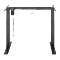 Elektriskt höj- och sänkbart skrivbord Ergo Office, grått, max höjd 123 cm, 80 kg - utan skiva, för stående och sittande arbete,