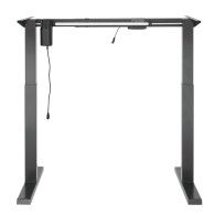 Elektriskt höj- och sänkbart skrivbord Ergo Office, grått, max höjd 123 cm, 80 kg - utan skiva, för stående och sittande arbete,