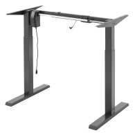 Elektriskt höj- och sänkbart skrivbord Ergo Office, grått, max höjd 123 cm, 80 kg - utan skiva, för stående och sittande arbete,