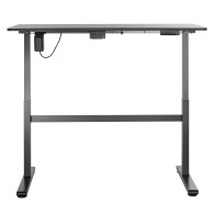 Skrivbord Ergo Office, elektriskt, höjdjusterbart, grått, max höjd 118 cm, 50 kg - med skiva för stående/sittande arbete, ER-434