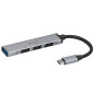 HUB TRACER USB 3.0 H40 med 4 portar, USB-C