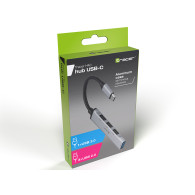 HUB TRACER USB 3.0 H40 med 4 portar, USB-C