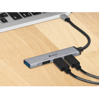 HUB TRACER USB 3.0 H40 med 4 portar, USB-C