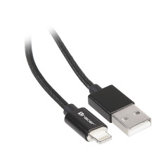 Magnetisk kabel TRACER USB 2.0 iPhone AM - lightning 1,0m svart