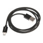 Magnetisk kabel TRACER USB 2.0 iPhone AM - lightning 1,0m svart