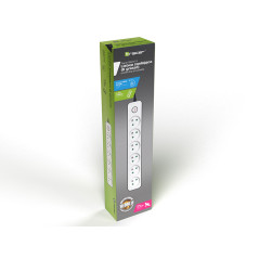 Strömförsörjningslist TRACER Zebra 1,5 m (6 uttag)