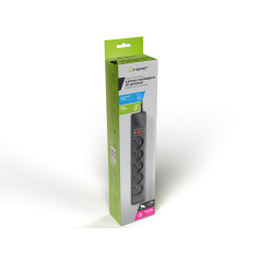 Strömfördelningslist TRACER PowerGear 1,5 m Svart (5 uttag)