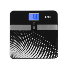 Badrumsvåg LAFE WLS003.0 med prickanalys i svart