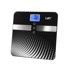 Badrumsvåg LAFE WLS003.0 med prickanalys i svart