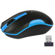 Mysz A4TECH V-TRACK G3-200N-1 Black+Blue WRLS