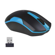 Mus A4TECH V-TRACK G3-200N-1 Svart+Blå Trådlös