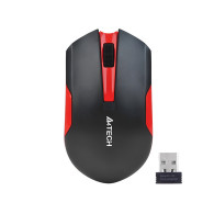 Mus A4TECH V-TRACK G3-200N-1 Svart+Röd TRÅDLÖS