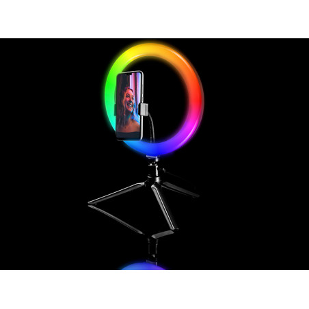 Ringlampa TRACER RGB RING 26 cm med stativ