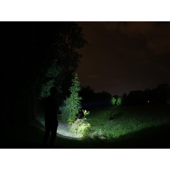 Ficklampa TRACER strålkastare 3600mAh Grön med powerbank