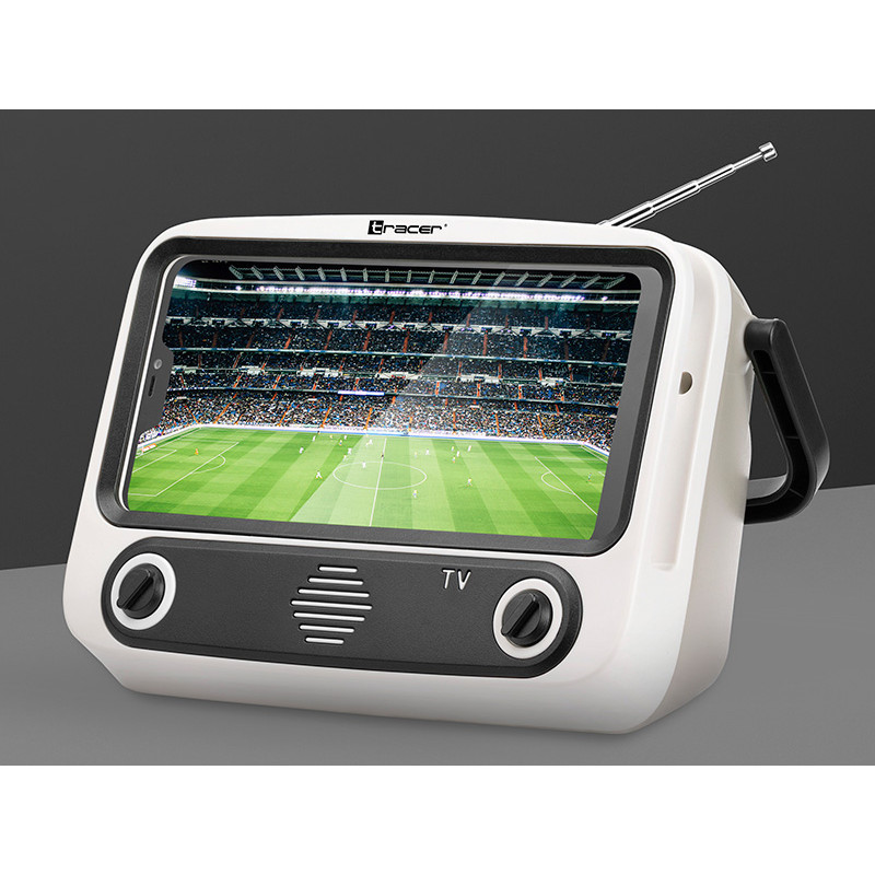 Telefonställ med BT-högtalare TRACER TV79 - FM, USB, Powerbank