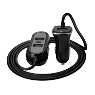 Bil laddare TRACER 12-24V MULTICHARGE 3xUSB 7,2A + PD 18W