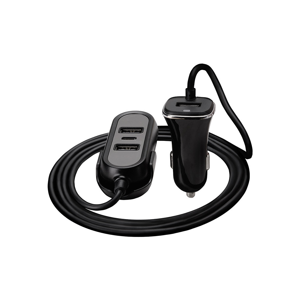 Bil laddare TRACER 12-24V MULTICHARGE 3xUSB 7,2A + PD 18W