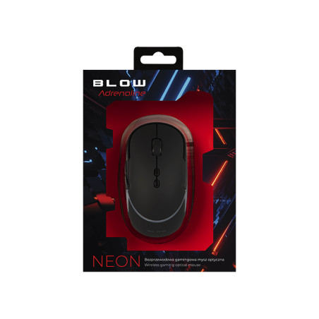 84-055- Trådlös optisk mus i neonfärg