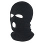BQ42D Balaclava ansiktsmask med 3 hål svart