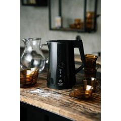 AD 1345 svart metallvattenkokare med justerbar temperatur 1,7 liter strix