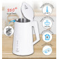 AD 1345 vit Metallvattenkokare med temperaturreglering 1,7l strix