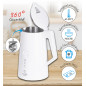 AD 1345 vit Metallvattenkokare med temperaturreglering 1,7l strix