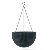 Hängande kruka Keter Sphere Planter antracit