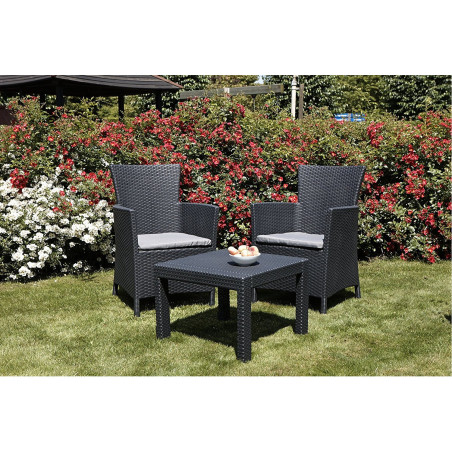 Utomhusmöbelset Rosario Balcony i grafitfärg