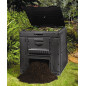Kompostbehållare med stativ Keter E-composter 470L svart