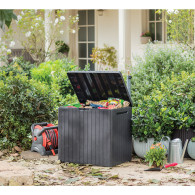 Trädgårdsbox Keter City Storage Box 113L brun