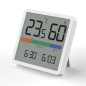 Termometer/fuktighetsmätare med klock- och datumfunktion, GreenBlue, CR2032-batteri, temperaturområde -9,9 °C till +60 °C., GB38