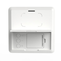 Termometer/fuktighetsmätare med klock- och datumfunktion, GreenBlue, CR2032-batteri, temperaturområde -9,9 °C till +60 °C., GB38