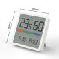 Termometer/fuktighetsmätare med klock- och datumfunktion, GreenBlue, CR2032-batteri, temperaturområde -9,9 °C till +60 °C., GB38