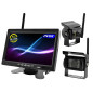 Biluppsättning med en 7-tums LCD-bilskärm för 12V och 24V samt 2 trådlösa kameror.