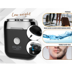 AD 2936 Reserakniv med 2 huvuden och USB