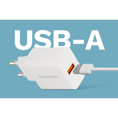 Nätadapter från Kruger&Matz med Quick Charge-funktion.