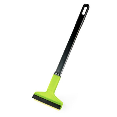 Isskrapa för snö och is från fönster med ett långt handtag och ett mässingsblad, Murska 580L.