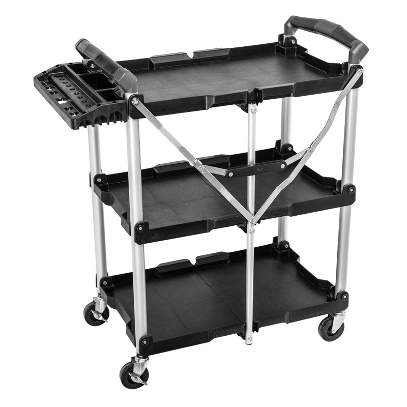 Hopfällbar vagn 75 kg med organisatör