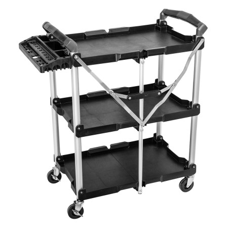 Hopfällbar vagn 75 kg med organisatör | HandlaSmidigt.se
