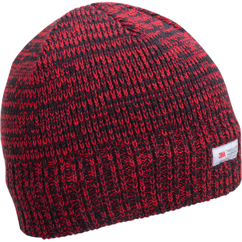 Mössa i akryl med Thinsulate-foder, röd melange, Lahti