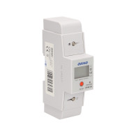 1-fazowy wskaźnik zużycia energii elektrycznej, 80A, dodatkowy wskaźnik, wyjście impulsowe, przycisk RESET, 2 moduły, DIN TH-35m