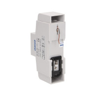 1-fazowy wskaźnik zużycia energii elektrycznej, 80A, dodatkowy wskaźnik, wyjście impulsowe, przycisk RESET, 2 moduły, DIN TH-35m