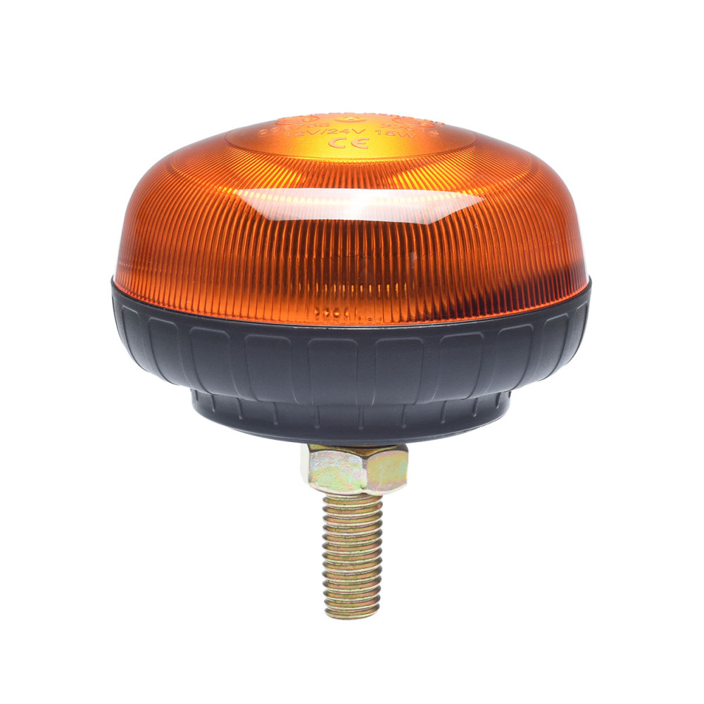 Varningsblixtlampa mini roterande 18 LED-skruv R65 R10 12V 24V W21SB AMIO-02923