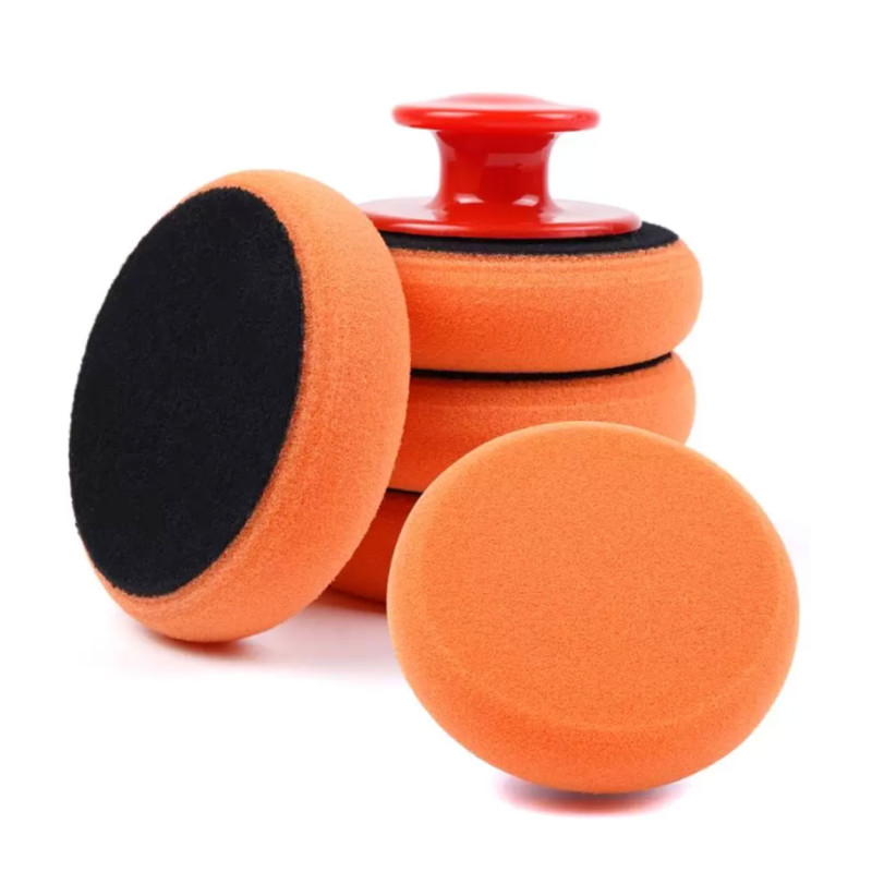 Set av vaxpoleringsgummi med handtag 125 mm 5 st. amio-02903