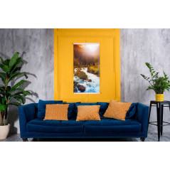 Infravärmepanel - flexibel värmepanel 430W TRIO mönster 10 flod, mått 100x57cm med regulator